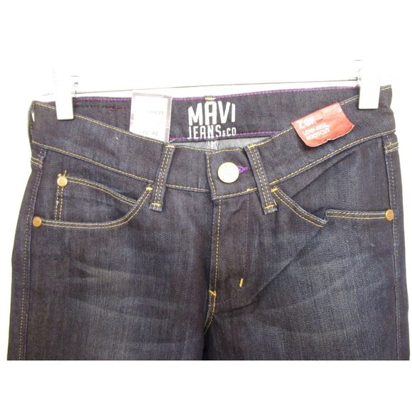 Mavi Zoe Boot Cut Jeans 26/34 - Retro Deep Hollywood Star Denim Low-Rise NewWTag - Picture 4 of 10